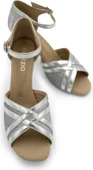 Capezio Women's Elisa 2.5" Ballroom Shoe, 6 Medium - Image 2