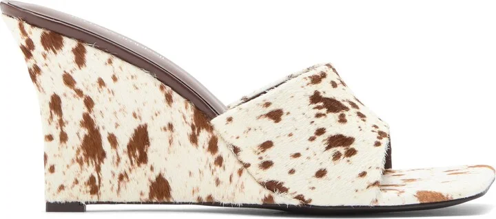 Capital F Genuine Calf Hair Wedge Sandal - Image 4