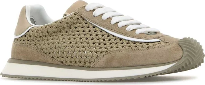 Cappuccino Fabric Sneakers - Image 2