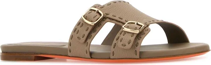 Cappuccino Leather Didi Slippers - Image 2
