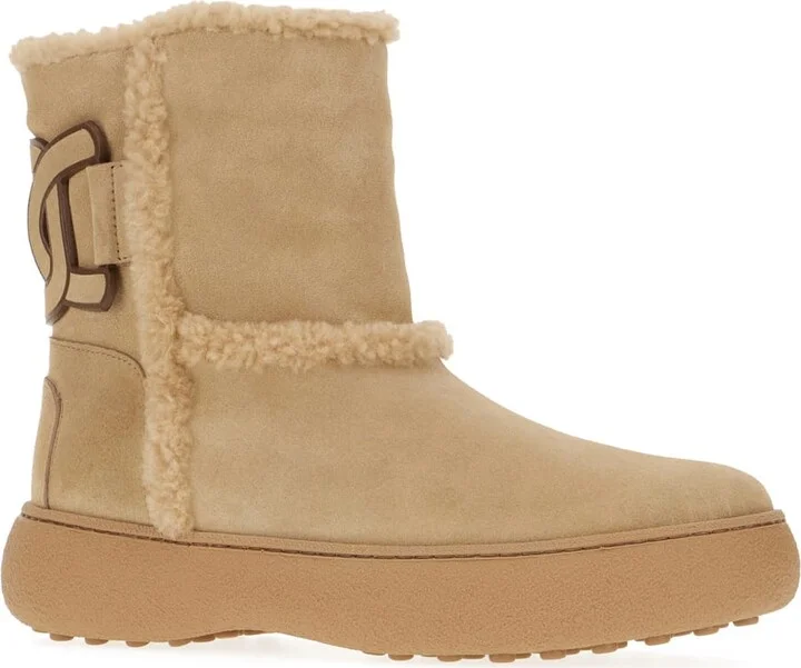 Cappuccino Suede Ankle Boots - Image 2