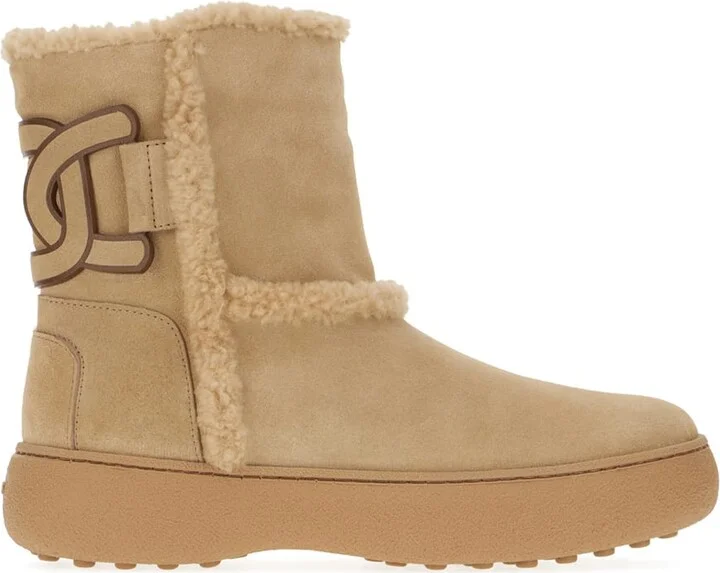 Cappuccino Suede Ankle Boots