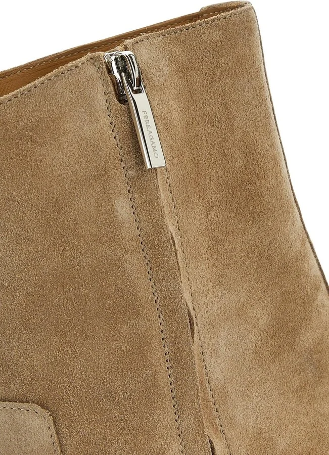 Cappuccino Suede Gerald Ankle Boots - Image 4