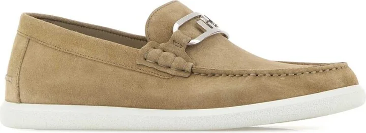 Cappuccino Suede O Lock Light Loafers - Image 2