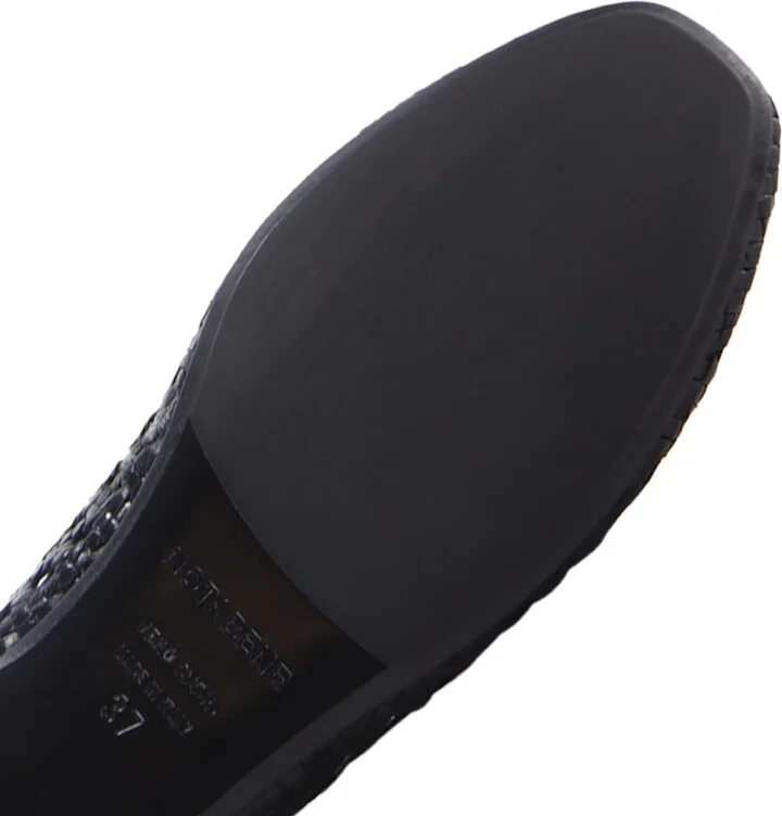 Capri Ballerina, Black Leather - Image 5