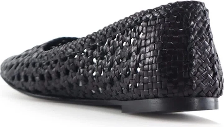Capri Ballerina, Black Leather - Image 6