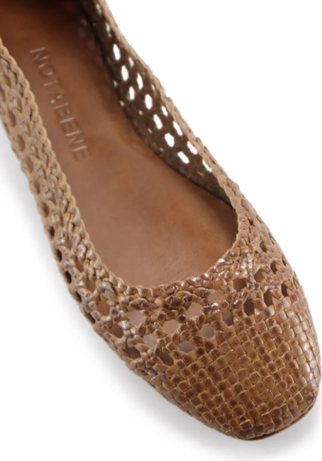 Capri Ballerina, Brown Leather - Image 5