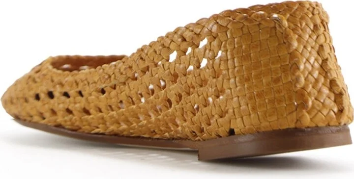Capri Ballerina, Yellow Leather - Image 3