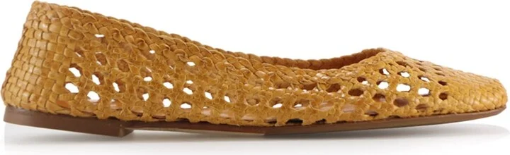 Capri Ballerina, Yellow Leather