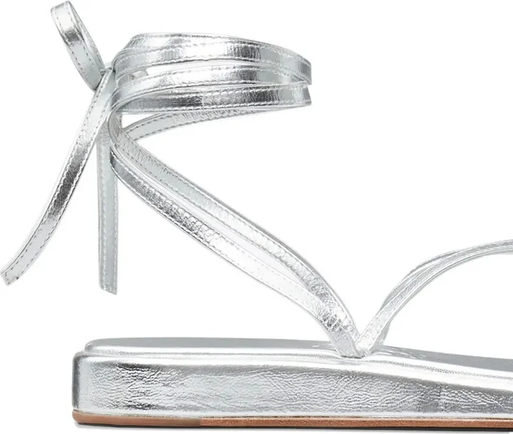 Capri metallic strappy sandals - Image 4