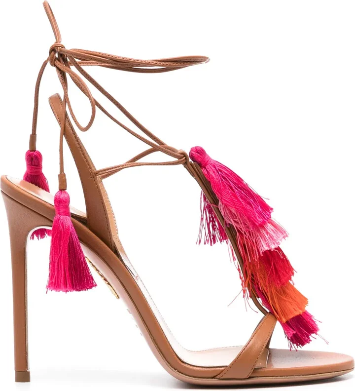 Capri Tassel 105mm sandals