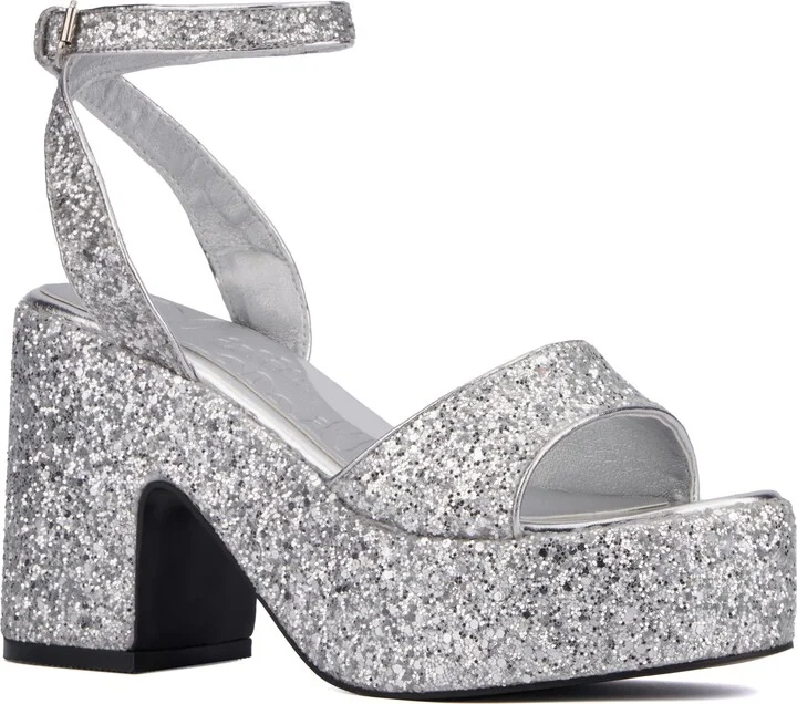 Capricorn Glitter Platform Sandal