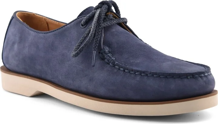 MARINE BLUE LEATHER NUBUCK