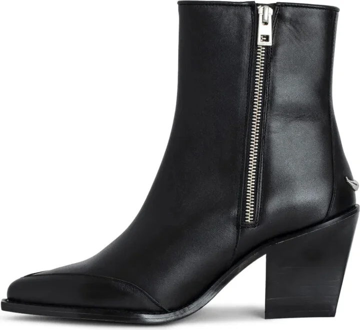 Cara 70mm leather boots - Image 5