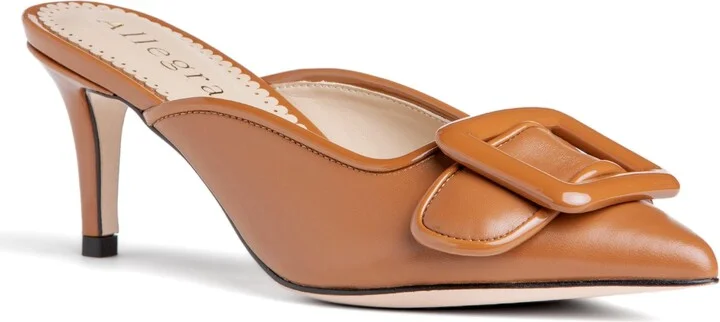Cara Brown Comfortable Work Day Leather Mule