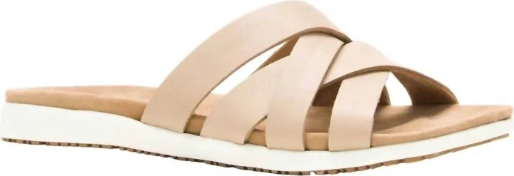 Cara Cross Sandal In Taupe