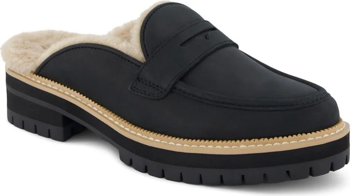 Cara Faux Fur Lined Mule