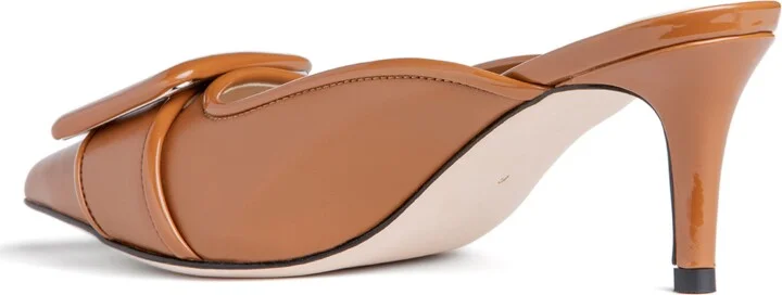 Cara Leather Buckle Mule - Image 3