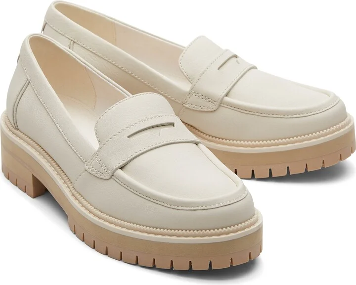 Cara Light Sand Leather Loafer