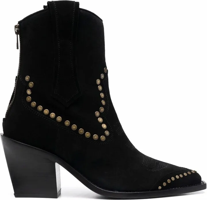 Cara pointed suede boots