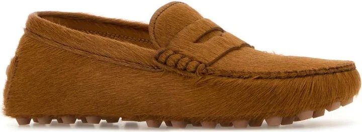Caramel Calf Hair Loafers - Image 2