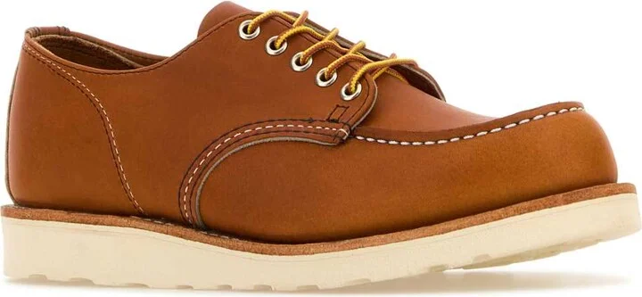 Caramel Leather Lace-up Shoes - Image 2
