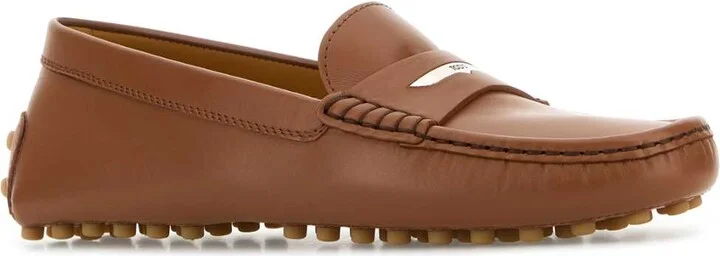 Caramel Leather Loafers - Image 2