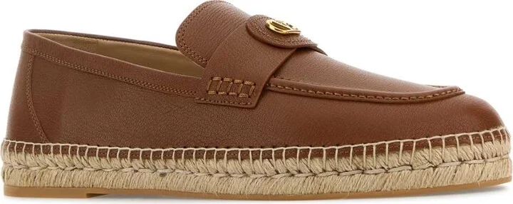 Caramel Leather Vlogo Espadrilles - Image 2