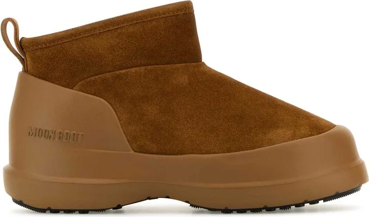 Caramel Suede Luna Low Ankle Boots