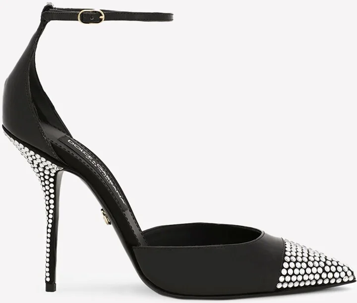 Cardinale 105 Rhinestone Embellished Pumps in Patent Leather