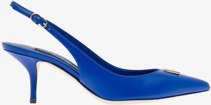 Cardinale 60 DG Logo Slingback Pumps in Calf Leather