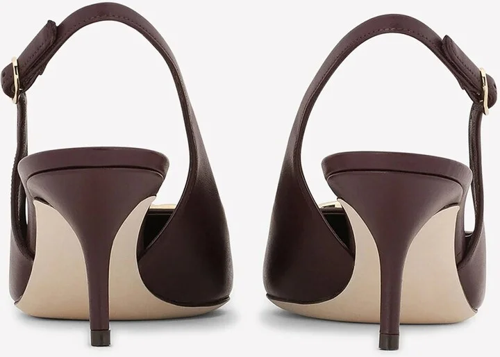 Cardinale 60 Slingback Pumps in Calf Leather - Image 3