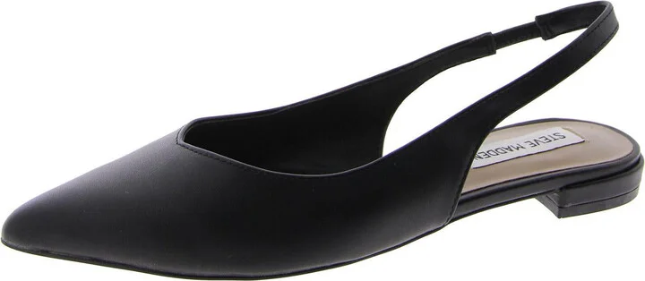 Care Womens Faux Leather Pointed Toe Slingbacks