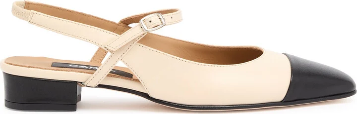 Carel Oceano Leather Slingback Flats