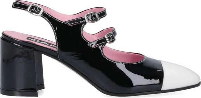 Carel Papaya Block Heel Pumps