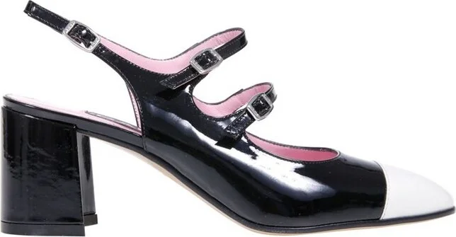 Carel Papaya Two-Tone Buckled Pumps