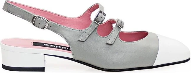 Carel Paris Abricot Slingback Mary Jane Pumps