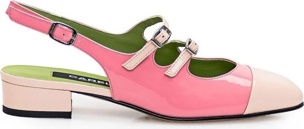 Carel Paris Abricot Slingback Mary Jane Pumps