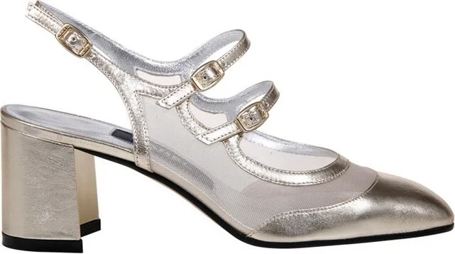 Carel Paris Bananight Laminated Slingback Mary Janes