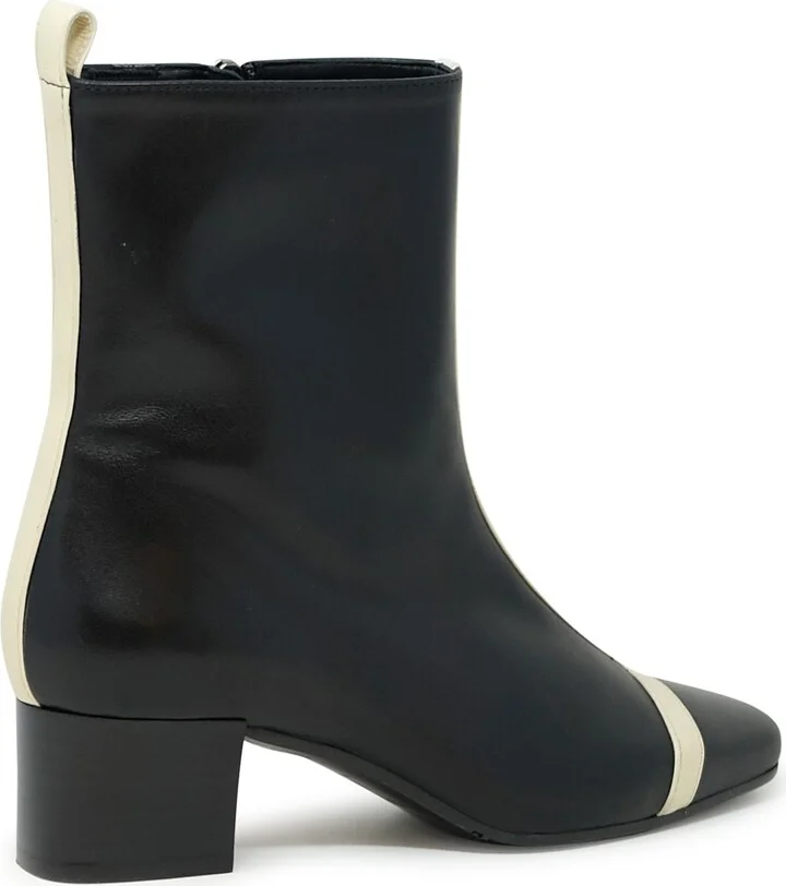 Carel Paris Black And White Leather Boot - Image 3