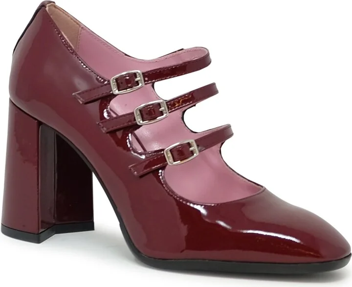 Carel Paris Burgundy Patent Leather Pumps - Image 2