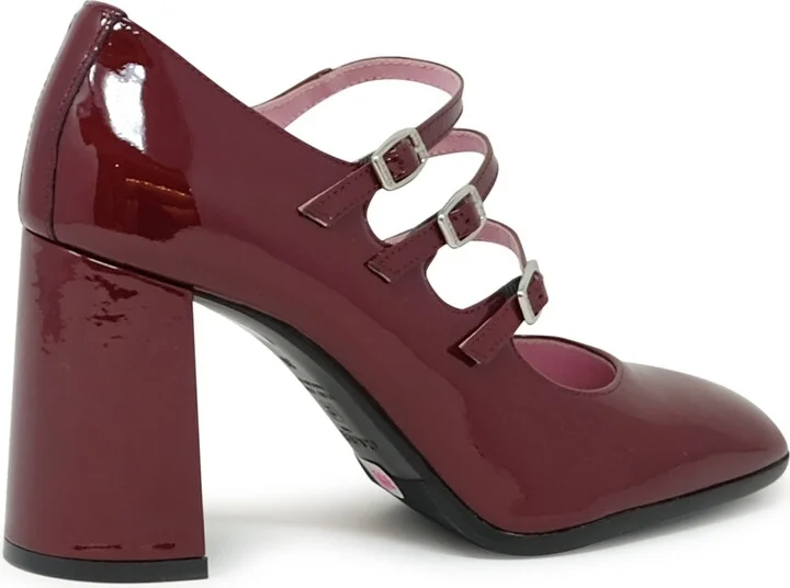 Carel Paris Burgundy Patent Leather Pumps - Image 3