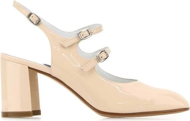 Carel Paris Double Strap Block Heel Sandals