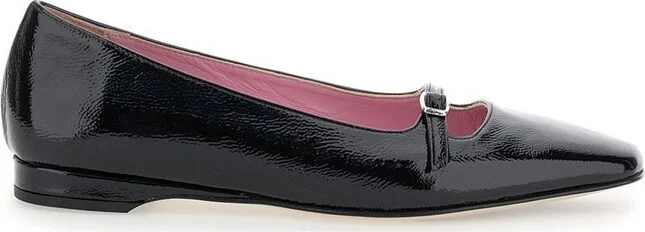 Carel Paris Emile Buckled Ballerina Shoes