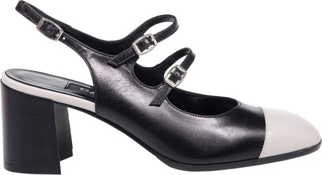 Carel Paris Papaya Colour-Block Slingback Pumps