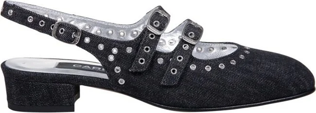 Carel Paris Queen Buckled Ballet Flats