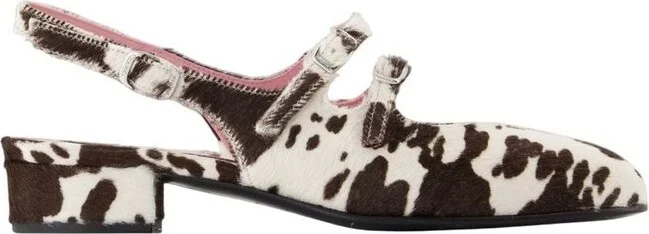 Carel Peche Round Toe Slingback Flats