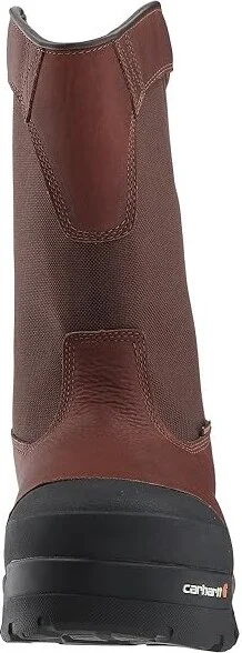 Carhartt 10 Waterproof Comp Toe Pull-On Work Boot Men's Work Boots Brown Leather : 8 D - Medium, Textile/Leather - Image 6
