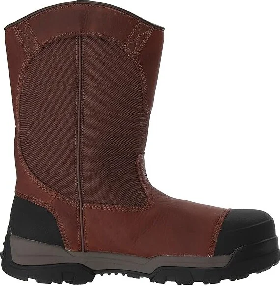 Carhartt 10 Waterproof Comp Toe Pull-On Work Boot Men's Work Boots Brown Leather : 8 D - Medium, Textile/Leather - Image 8