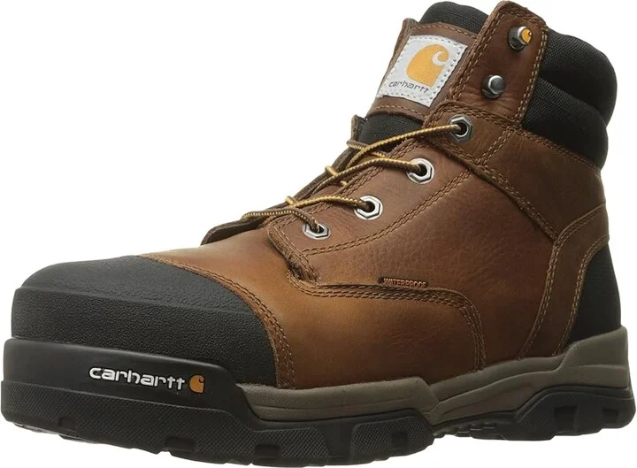 Carhartt 6 Ground Force Waterproof Composite Toe Work Boot Men's Work Lace-up Boots Brown Oil Tanned Leather : 8 D - Medium - Image 2
